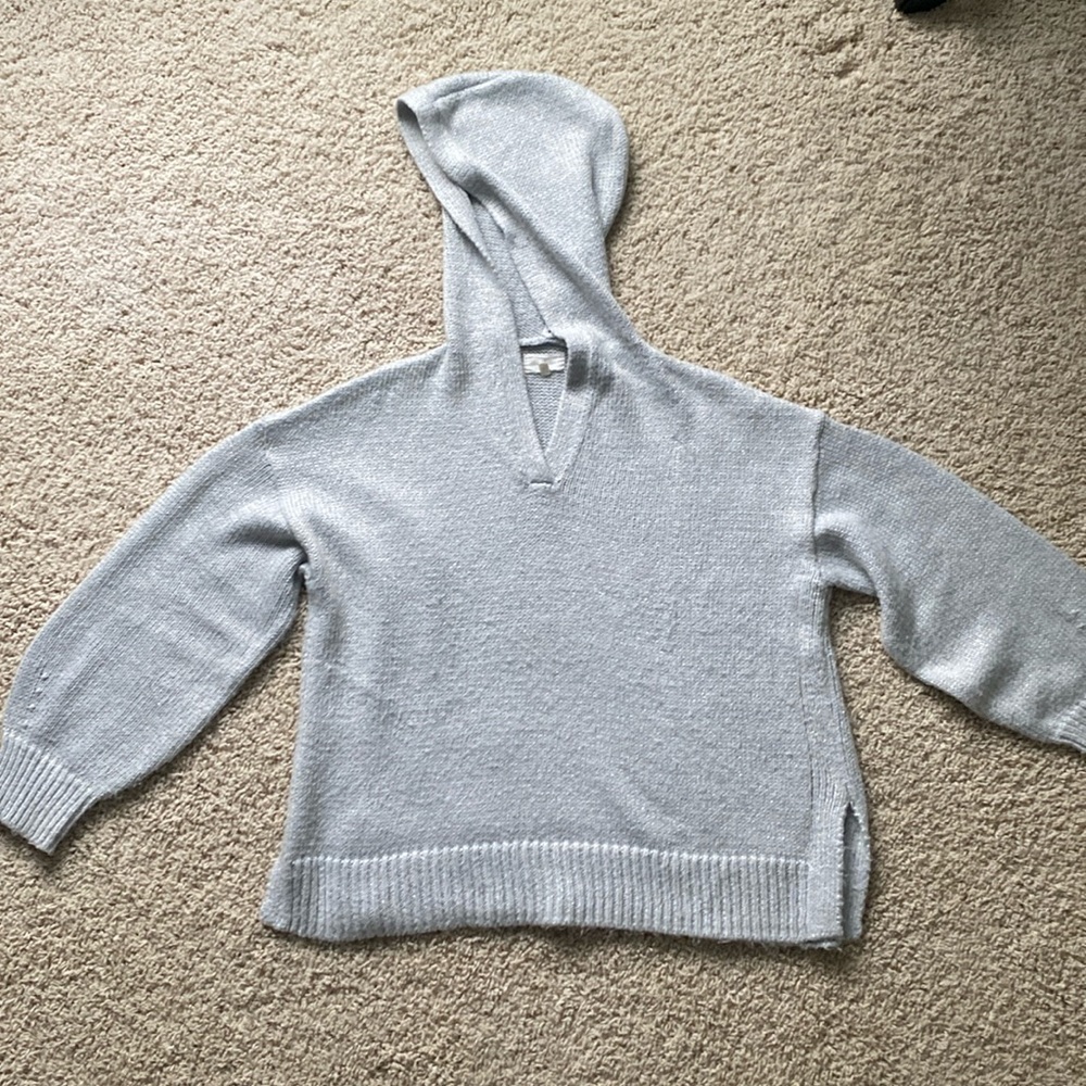 Lou & Grey grey and Silver hooded sweater